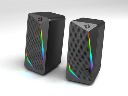 Redragon GS510 Waltz Gaming Speaker 2.0 Channel PC Computer Stereo Speaker with 4 Colorful LED Backlight Modes