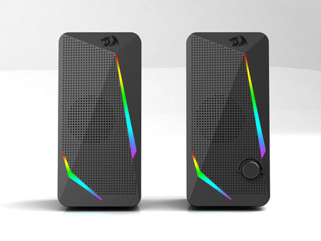 Redragon GS510 Waltz Gaming Speaker 2.0 Channel PC Computer Stereo Speaker with 4 Colorful LED Backlight Modes