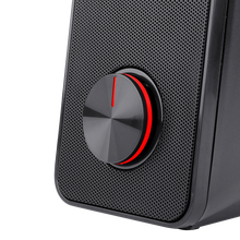 Redragon GS500 Stentor PC Gaming Speaker, 2.0 Channel Stereo Desktop Computer Speaker with Red Backlight