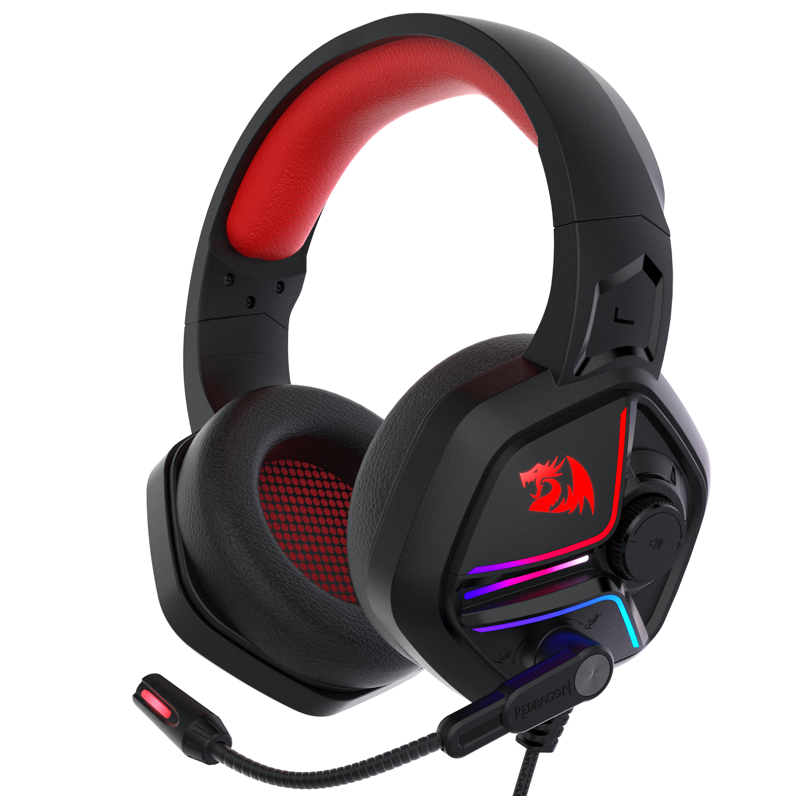 Redragon H230 Ajax RGB Wired Gaming Headset Dynamic RGB Backlight