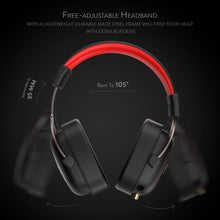 Redragon H510 Zeus Gaming Kopfhörer mit Kabel - Virtueller 7.1-Surround-Sound - Memory Foam Ohrpolster - 53-MM-Treiber - Abnehmbares Mikrofon - Multi-Plattform-Headset - für PC / PS4 & Xbox One, Nintendo Switch