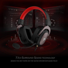 Redragon H510 Zeus Gaming Kopfhörer mit Kabel - Virtueller 7.1-Surround-Sound - Memory Foam Ohrpolster - 53-MM-Treiber - Abnehmbares Mikrofon - Multi-Plattform-Headset - für PC / PS4 & Xbox One, Nintendo Switch