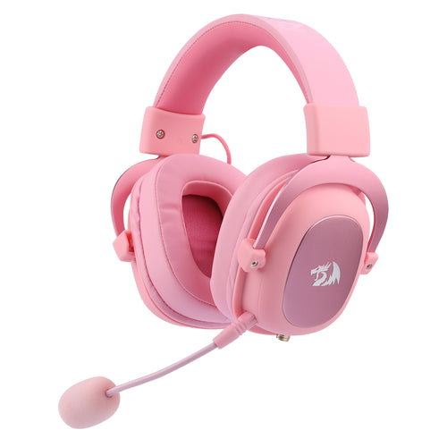 Redragon H510Pink Zeus Wired Gaming Headset, 7.1 Surround, Detachable Microphone