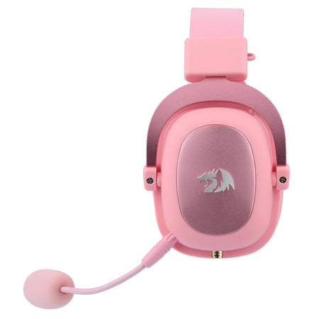 Redragon H510Pink Zeus Wired Gaming Headset, 7.1 Surround, Detachable Microphone