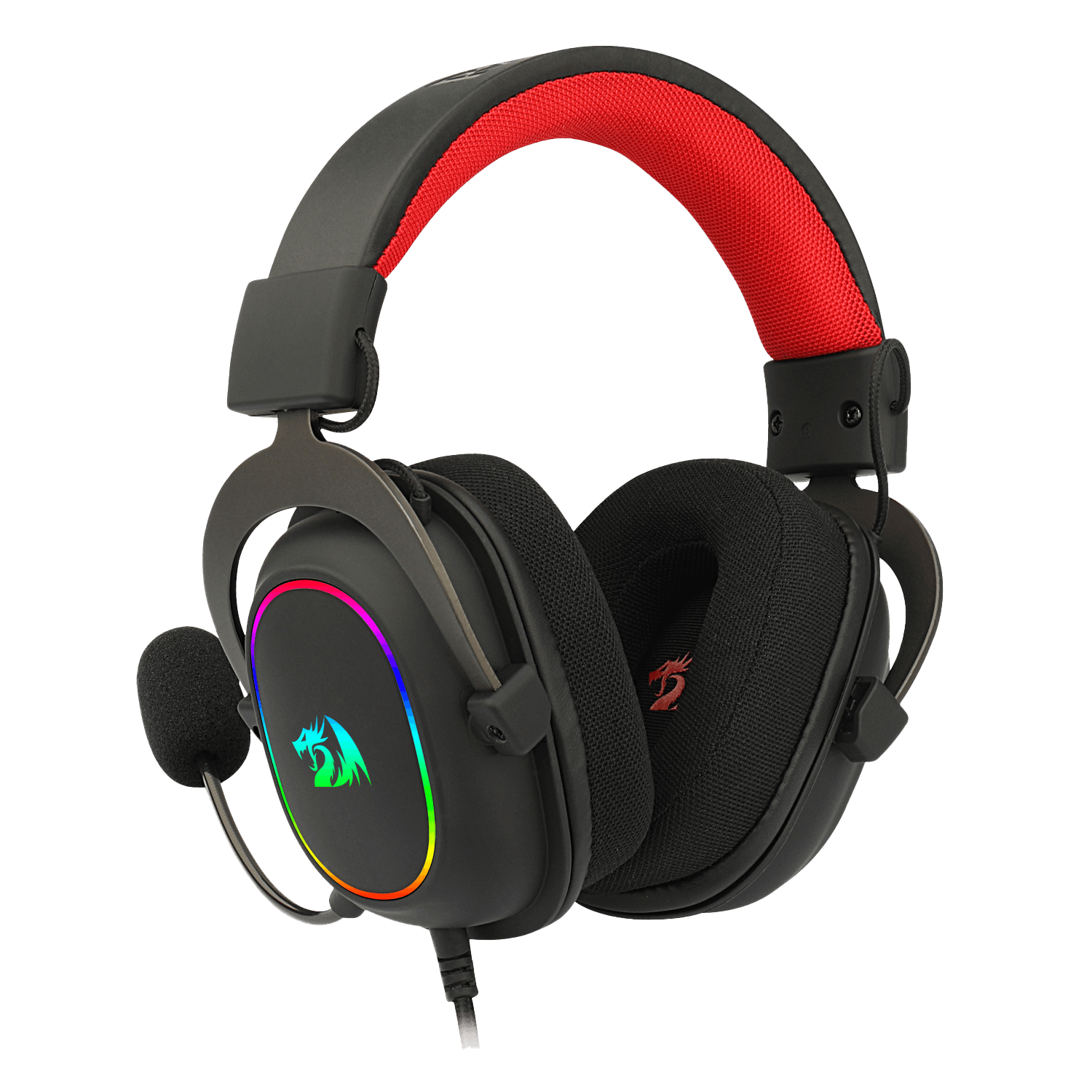 REDRAGON ZEUS X H510 RGB Gaming USB Casque antibruit, 7.1 Surround Calculer  casque Écouteurs Microphone pour PC PS4