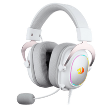Redragon H510 Zeus-X RGB White Wired Gaming Headset - 7.1 Surround Sound - 53MM Audio Drivers in Memory Foam Ear Pads w/Durable Fabric Cover- Multi Platforms Headphone - USB Powered for PC/PS4/NS