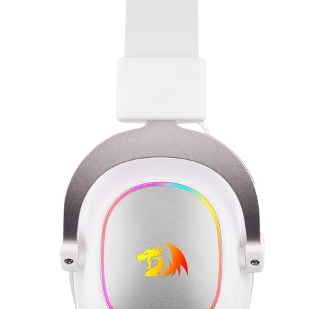 Redragon H510 Zeus-X RGB White Wired Gaming Headset - 7.1 Surround Sound - 53MM Audio Drivers in Memory Foam Ear Pads w/Durable Fabric Cover- Multi Platforms Headphone - USB Powered for PC/PS4/NS