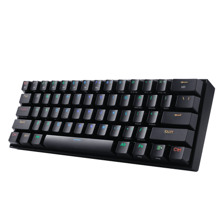Redragon K530 PRO Draconic 60% Compact RGB Wireless Mechanical Keyboard, 61 Keys Tenkeyless Designed 5.0 Bluetooth Gaming Keyboard  and 16.8 Million RGB Lighting for PC, Tablet, Cell Phone