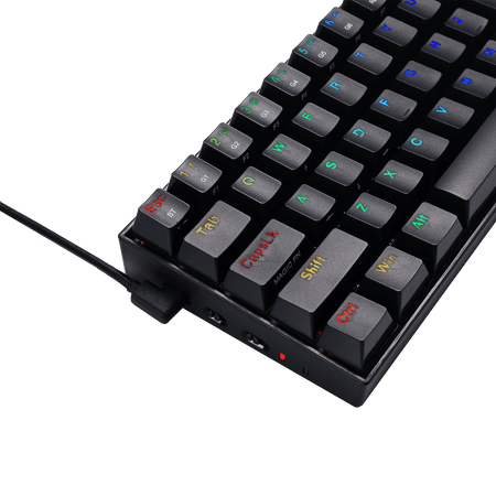 Redragon K530 PRO Draconic 60% Compact RGB Wireless Mechanical Keyboard, 61 Keys Tenkeyless Designed 5.0 Bluetooth Gaming Keyboard  and 16.8 Million RGB Lighting for PC, Tablet, Cell Phone
