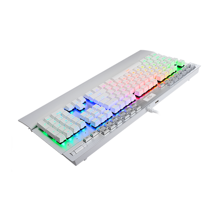 Redragon K550W RGB Yama 131 Key RGB LED Illuminated Backlit White Mechanical Keyboard