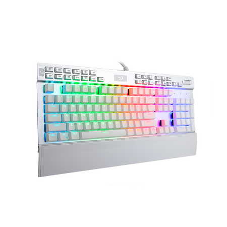 Redragon K550W RGB Yama 131 Key RGB LED Illuminated Backlit White Mechanical Keyboard