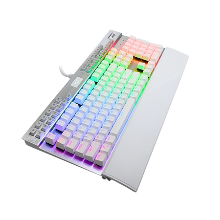 Redragon K550W RGB Yama 131 Key RGB LED Illuminated Backlit White Mechanical Keyboard