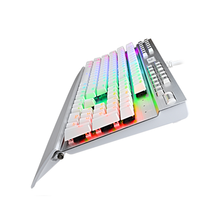 Redragon K550W RGB Yama 131 Key RGB LED Illuminated Backlit White Mechanical Keyboard
