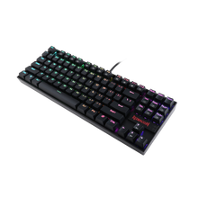 Redragon K552 KUMARA 87 Key LED RGB Backlit Mechanical Computer illuminated Keyboard with Blue Switches for PC Gaming Compact ABS-Metal Design