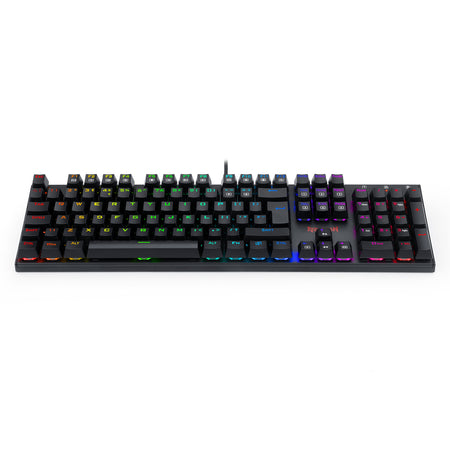 Redragon K565 RUDRA RGB LED Backlit Mechanical Gaming Keyboard with 104 Professional Keys-Linear Red Switches