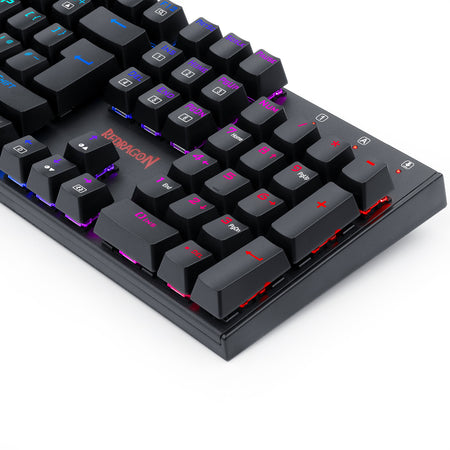 Redragon K565 RUDRA RGB LED Backlit Mechanical Gaming Keyboard with 104 Professional Keys-Linear Red Switches