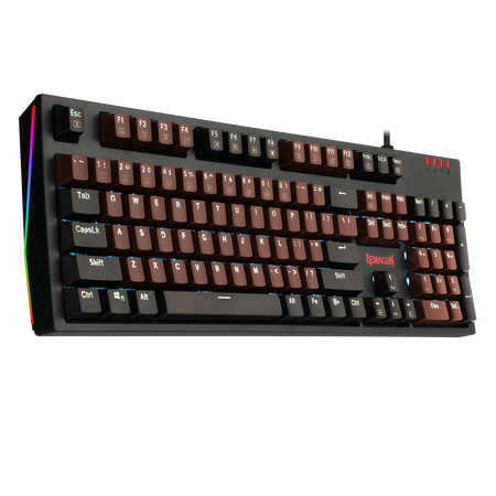 Redragon K592 Mechanical Gaming Wired Keyboard with Ultra-Fast V-Optical Blue Switches, White Backlit