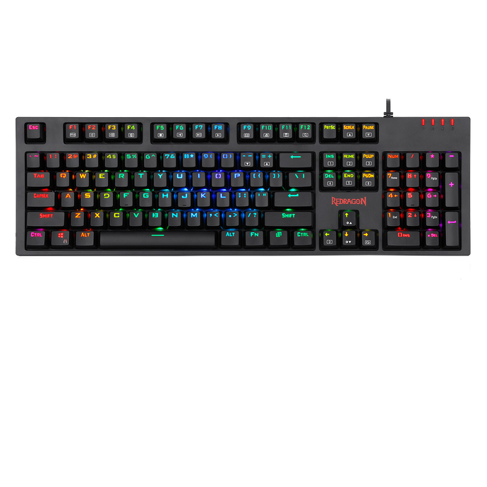 Redragon K592-PRO Mechanical Gaming RGB Wired Keyboard with Ultra-Fast V-Optical Blue Switches