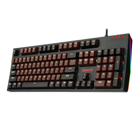 Redragon K592 Mechanical Gaming Wired Keyboard with Ultra-Fast V-Optical Blue Switches, White Backlit