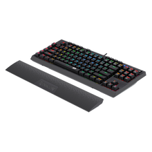 Redragon K596 VISHNU 3 Modes RGB Mechanical Gaming Keyboard, 87 Keys TKL Compact Keyboard with 2400 mAh Battery, 10 Onboard Macro Keys &  Wrist Rest, 10H Play Time, Red Switches