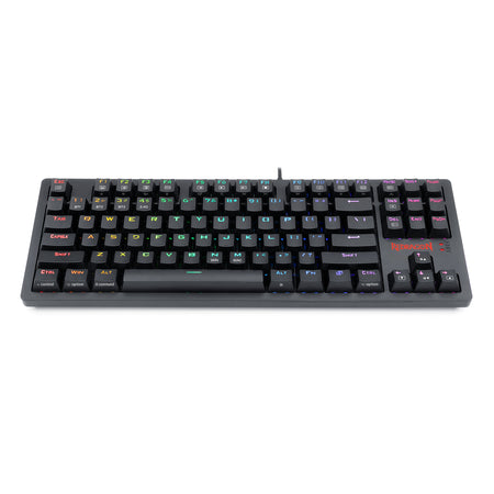 Redragon K598P-KBS-M RGB LED Backlit Mechanical Gaming Keyboard Support PC, laptop, smartphone and tablet device.