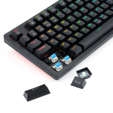 Redragon K598P-KBS-M RGB LED Backlit Mechanical Gaming Keyboard Support PC, laptop, smartphone and tablet device.