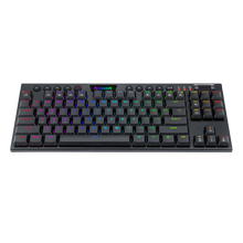Redragon K622 Horus TKL RGB Mechanical Keyboard, Ultra-Thin Designed Wired Gaming Keyboard w/Low Profile Keycaps, Dedicated Media Control & Linear Red Switch, Pro Software Supported