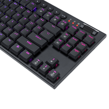 Redragon K622 Horus TKL RGB Mechanical Keyboard, Ultra-Thin Designed Wired Gaming Keyboard w/Low Profile Keycaps, Dedicated Media Control & Linear Red Switch, Pro Software Supported