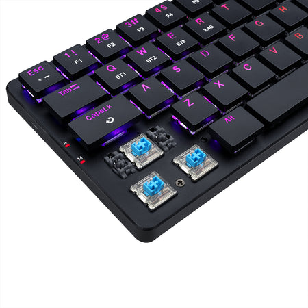 Redragon K624P-KBS 2.4G Bluetooth Wired 63 key Low-profile Mechanical Keyboard - Image 4
