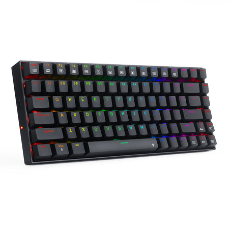 Redragon K629 PHANTOM RGB LED Backlit Mechanical Gaming Keyboard with 84 Professional Keys-Linear Red Switches