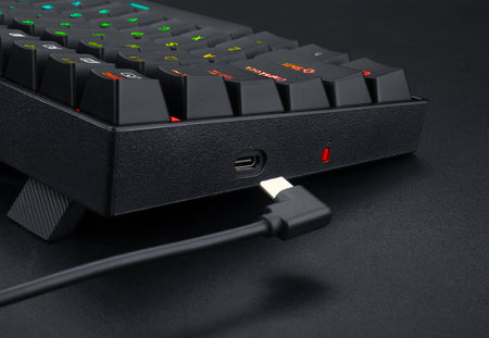 Redragon K629 PHANTOM RGB LED Backlit Mechanical Gaming Keyboard with 84 Professional Keys-Linear Red Switches
