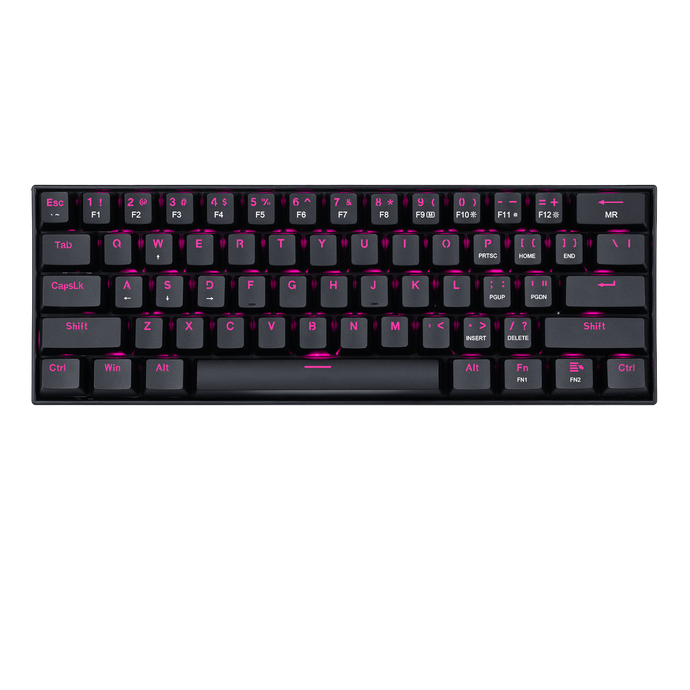 Redragon K630 Gaming Mechanical keyboard, Pink LED Backlit