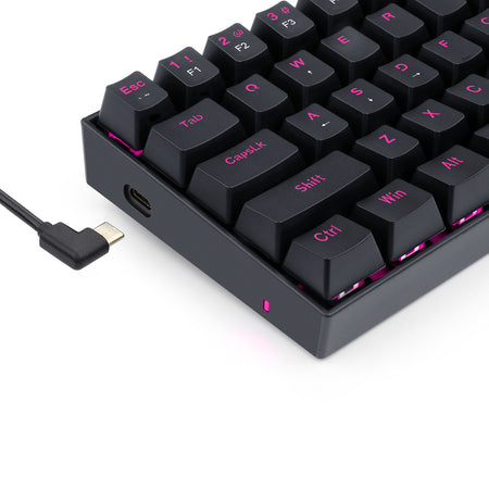 Redragon K630 Gaming Mechanical keyboard, Pink LED Backlit