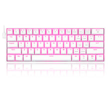 Redragon K630W Gaming Mechanical Keyboard, Pink LED Backlit