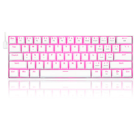 Redragon K630W Gaming Mechanical Keyboard, Pink LED Backlit