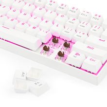 Redragon K630W Gaming Mechanical Keyboard, Pink LED Backlit