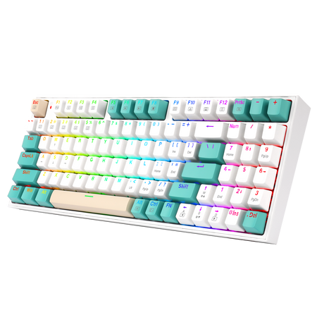 Redragon K643WGC-RGB-PRO 94keys Bluetooth+2.4G+wired Tri-modes Mechanical Gaming Keyboard