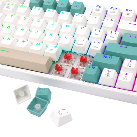 Redragon K643WGC-RGB-PRO 94keys Bluetooth+2.4G+wired Tri-modes Mechanical Gaming Keyboard
