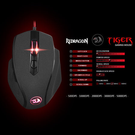 Redragon M709 TIGER 10000 DPI Gaming Mouse