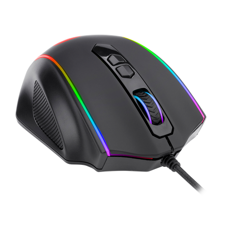 Redragon M720 Vampire RGB Gaming Mouse, 10,000 DPI Adjustable Wired Optical Gaming Mouse, Comfortable Grip Ergonomic with 8 Programmable Buttons