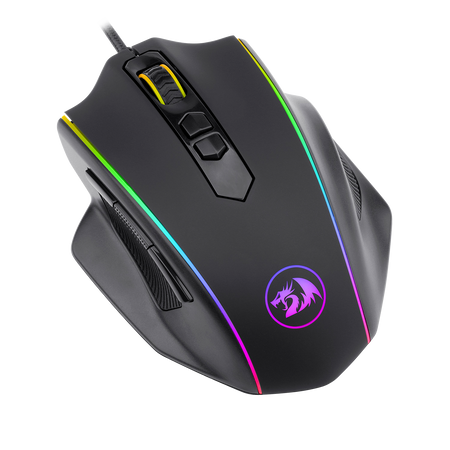 Redragon M720 Vampire RGB Gaming Mouse, 10,000 DPI Adjustable Wired Optical Gaming Mouse, Comfortable Grip Ergonomic with 8 Programmable Buttons
