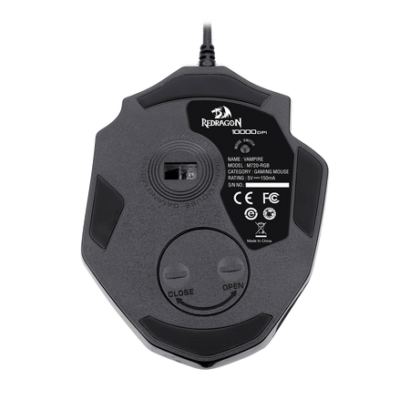 Redragon M720 Vampire RGB Gaming Mouse, 10,000 DPI Adjustable Wired Optical Gaming Mouse, Comfortable Grip Ergonomic with 8 Programmable Buttons