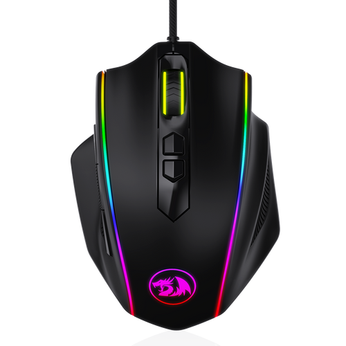 Redragon M720 Vampire RGB Gaming Mouse, 10,000 DPI Adjustable Wired Optical Gaming Mouse, Comfortable Grip Ergonomic with 8 Programmable Buttons