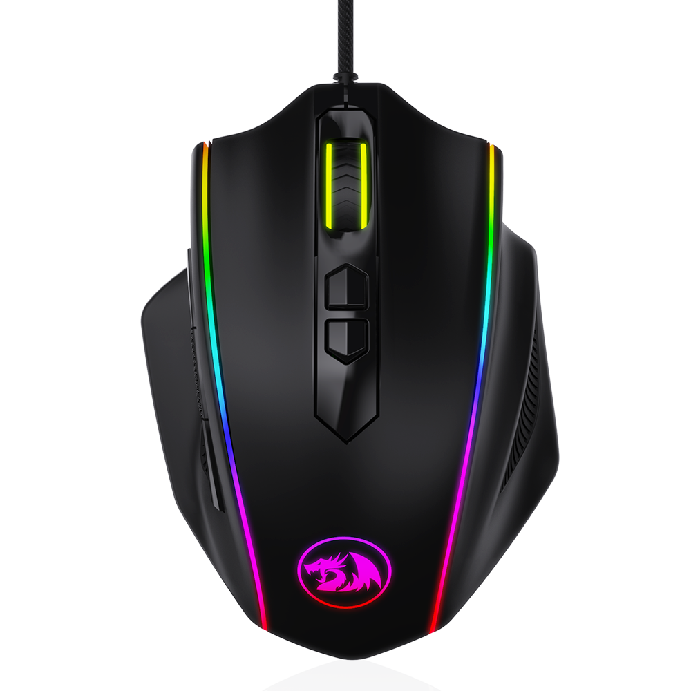 Redragon M720 Vampire RGB Gaming Mouse, 10,000 DPI Adjustable Wired Optical Gaming Mouse, Comfortable Grip Ergonomic with 8 Programmable Buttons