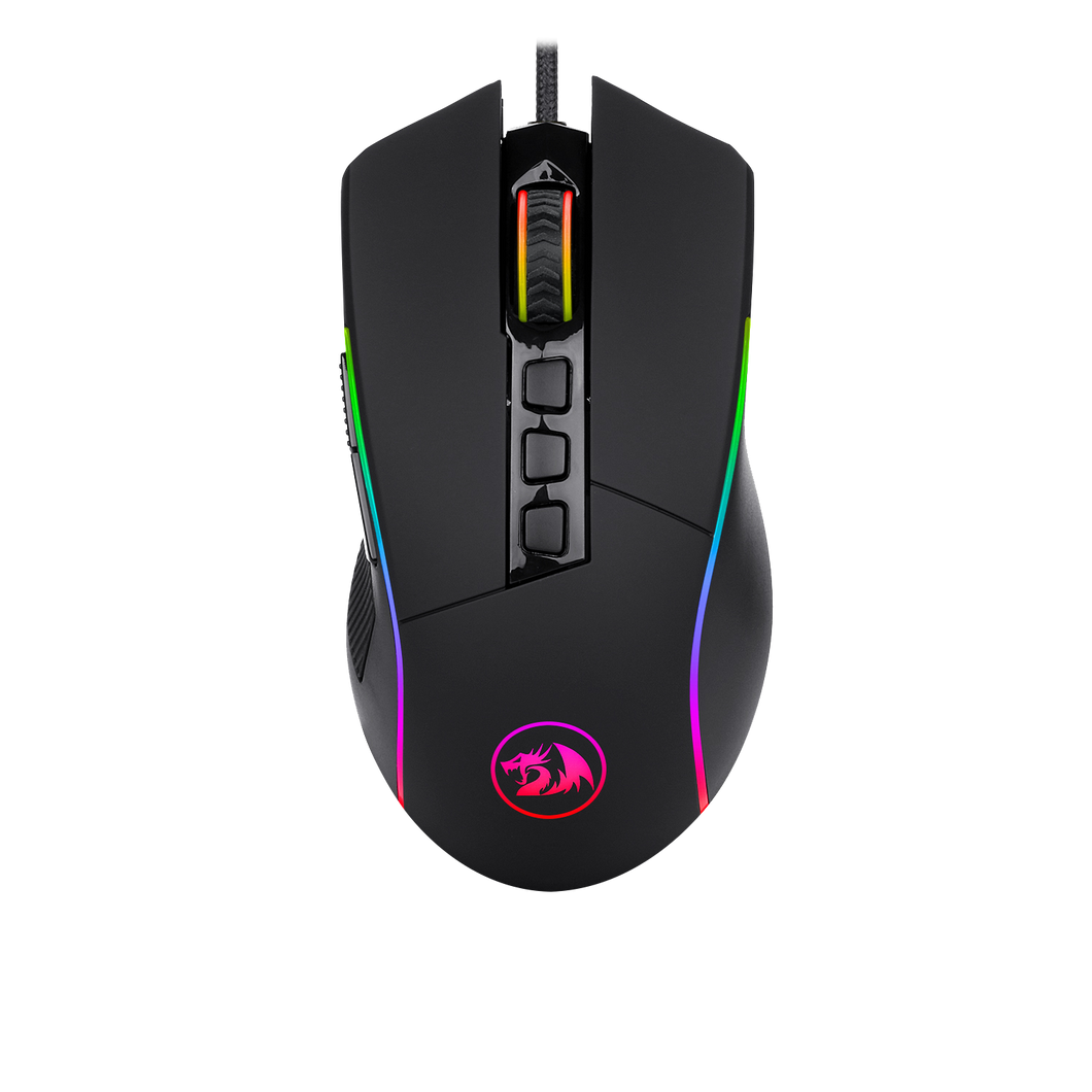 Redragon M721-Pro Lonewolf2 Gaming mouse, Wired Mouse RGB Lighting, 10 Programmable Buttons, 32,000 DPI Adjustable