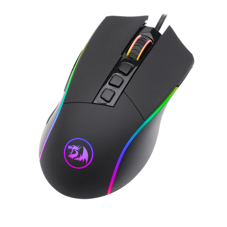 Redragon M721-Pro Lonewolf2 Gaming mouse, Wired Mouse RGB Lighting, 10 Programmable Buttons, 32,000 DPI Adjustable