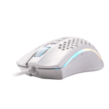 Redragon M808 Storm White Lightweight RGB Gaming Mouse, 85g Ultralight Honeycomb Shell - 12,400 DPI Optical Sensor