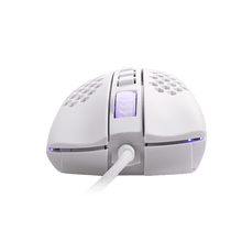 Redragon M808 Storm White Lightweight RGB Gaming Mouse, 85g Ultralight Honeycomb Shell - 12,400 DPI Optical Sensor
