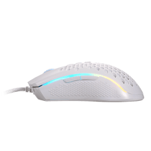 Redragon M808 Storm White Lightweight RGB Gaming Mouse, 85g Ultralight Honeycomb Shell - 12,400 DPI Optical Sensor