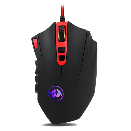 Redragon M901 Perdition 24000DPI MMO Mouse LED RGB Wired Gaming Mouse